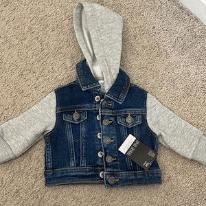 NWT 3 month blue jean jacket for baby
